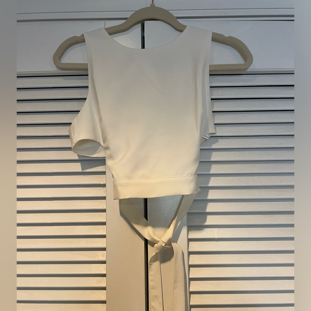 Lucy Paris White Crop Top